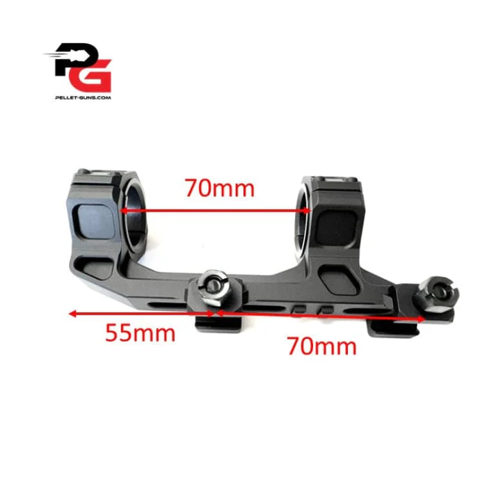 Single Piece 25/30mm Picatinny mount with overhang with 2 QD points (GEISSELE) - Image 2