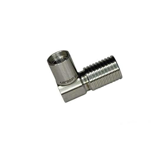90° Elbow 1/8″ BSP Female Quick Coupler Disconnect Socket – 360° Swivel Stainless Steel Foster Fittings - Image 2