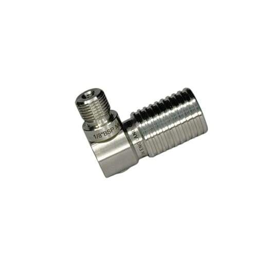 90° Elbow 1/8″ BSP male Quick Coupler Disconnect Socket – 360° Swivel Stainless Steel Foster Fittings