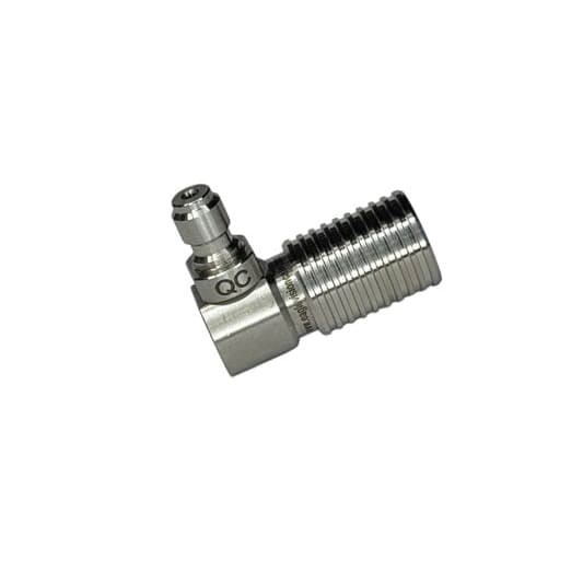 90° Elbow QC Quick Coupler Disconnect Socket – 360° Swivel Stainless Steel Foster Fittings - Image 2