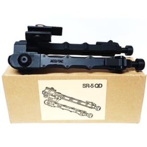 Accu-Titanium Bipod Adjustable in Black (SR-5QD) - Image 2