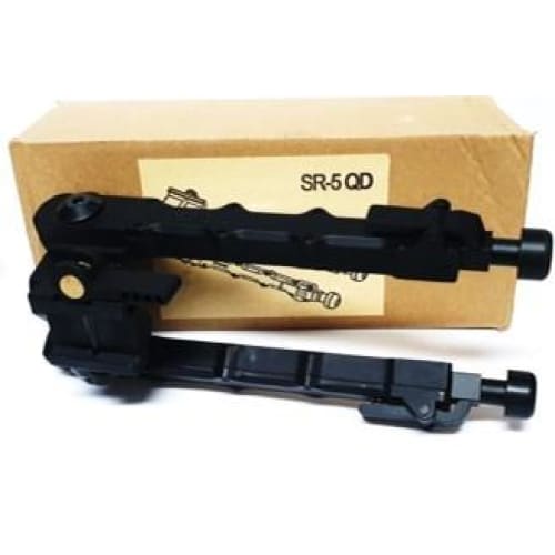 Accu-Titanium Bipod Adjustable in Black (SR-5QD) - Image 3