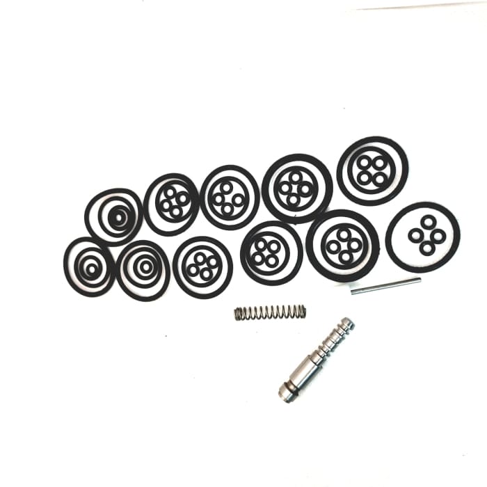 Air Tube Accessory Set, End Cap with Gauge, Valve Housing and Regulator - with Full Repair Kit - Image 5