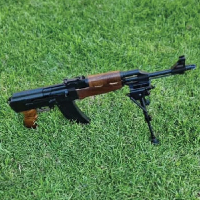AK 47 Short 9mm PAK Blank Firing Gun, Wooden Stock - Image 3