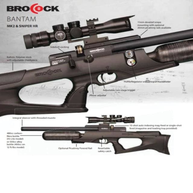 Brocock Bantam Sniper HR .22 30FP 480CC Hi-Lite Synthetic - Image 4