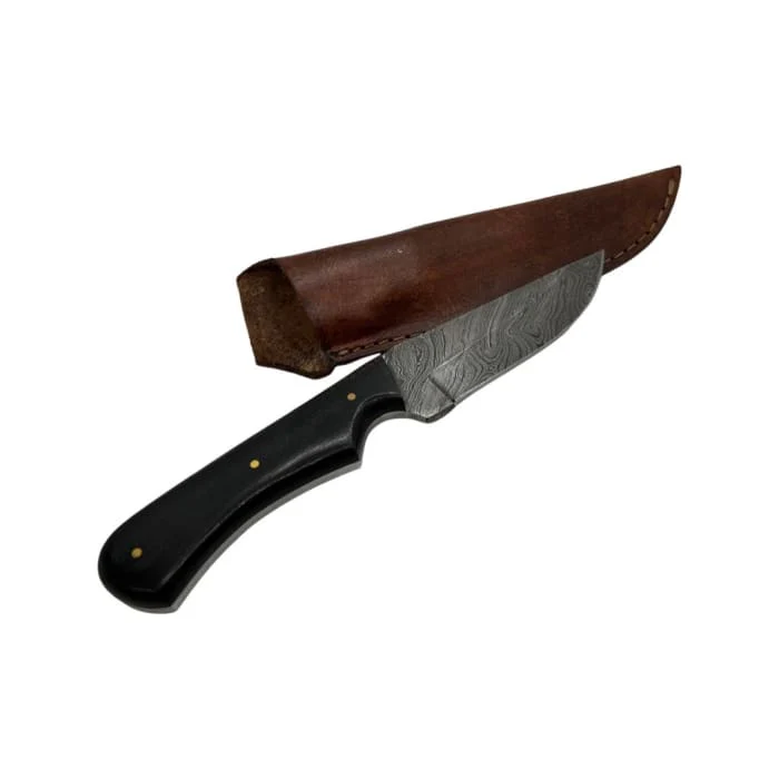 Handmade Damascus Steel Knife - 120mm Blade - Image 2