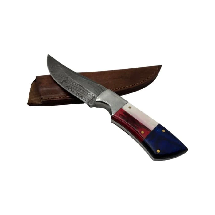Handmade Damascus Steel Knife - 120mm Blade - Image 2