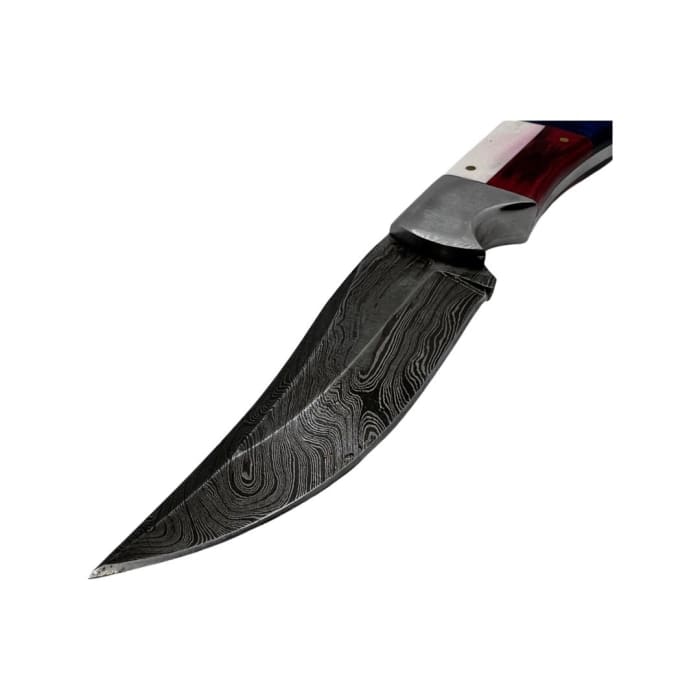 Handmade Damascus Steel Knife - 120mm Blade - Image 3