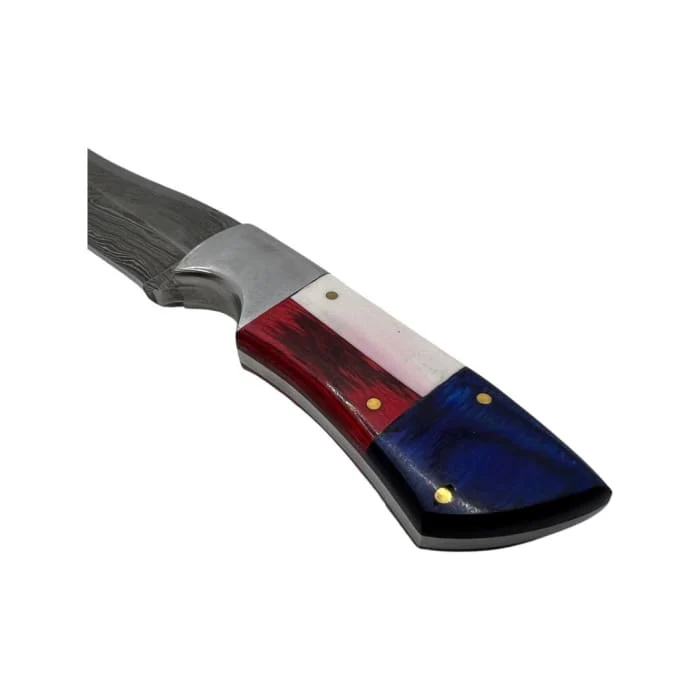 Handmade Damascus Steel Knife - 120mm Blade - Image 4