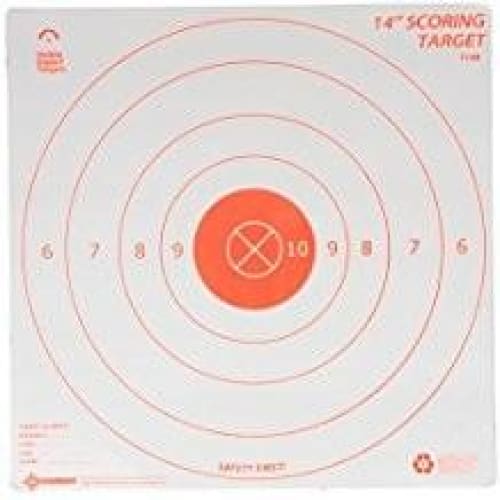 Crosman 14" Scoring Range Target, Lumo Orange