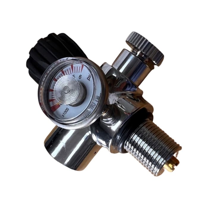 Cylinder Tap for 7/8" x 14 UNF with Gauge and Bleed - Image 2