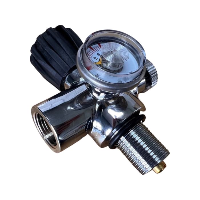 Cylinder Tap for 7/8" x 14 UNF with Gauge and Bleed - Image 3