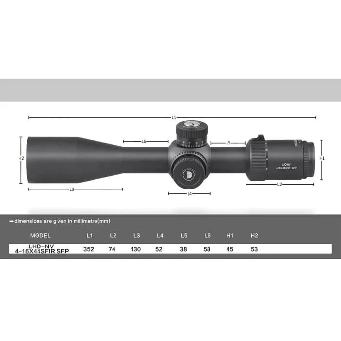 Discovery LHD-NV 4-16X44 SFIR SFP scope - Image 7