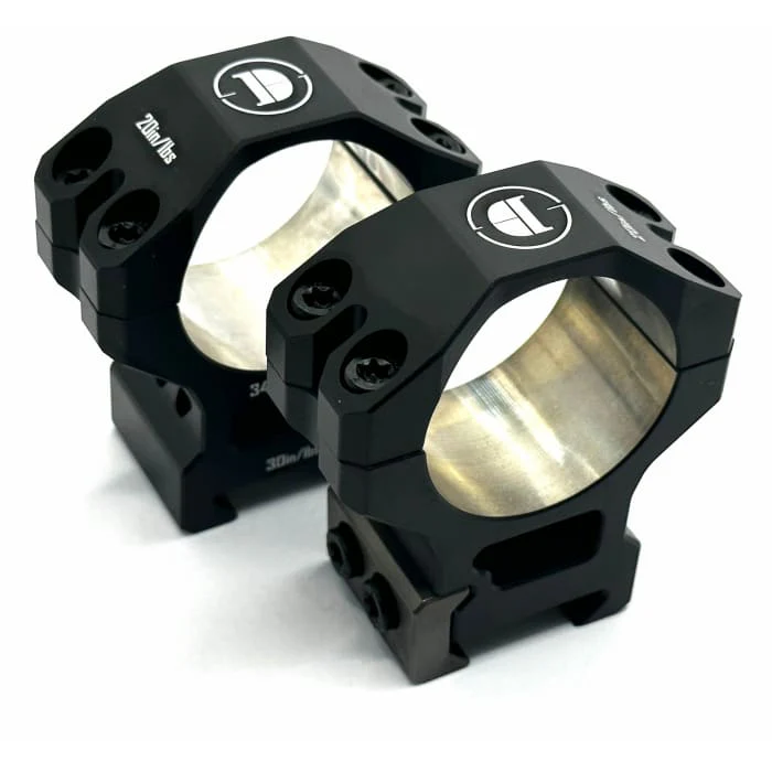 Discovery Optics Titanium Scope Mount Set, (23mm - 1.45Inch High - 37mm) Picatinny