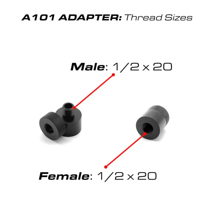 FX Shroud Extender 1/2 x 20 Female to 1/2 x 20 Male A101 - Image 2