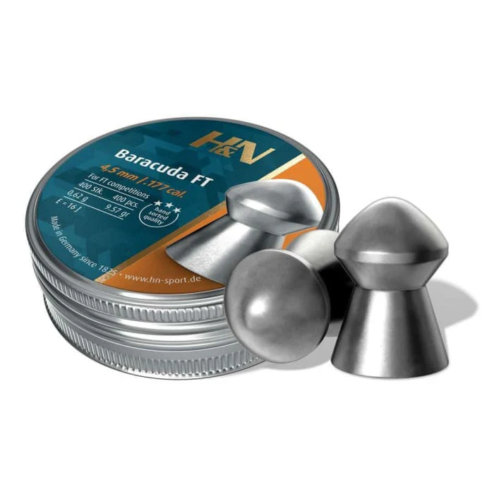 H&N Baracuda Field Target 4.50mm / 400S Airgun Pellets