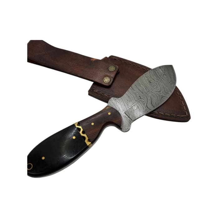 Handmade Damascus Steel Knife - 117mm Blade - Image 3