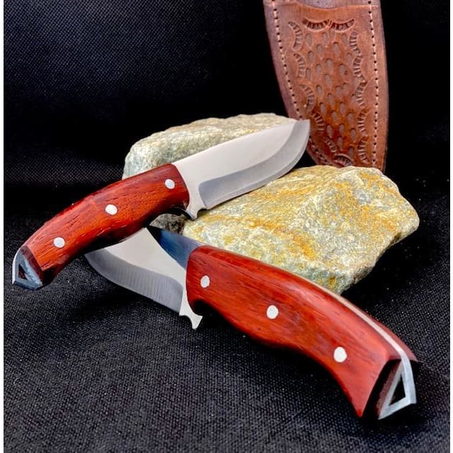 Handmade Turkish Knife Set Father And Son With Leather Sheath - Image 5