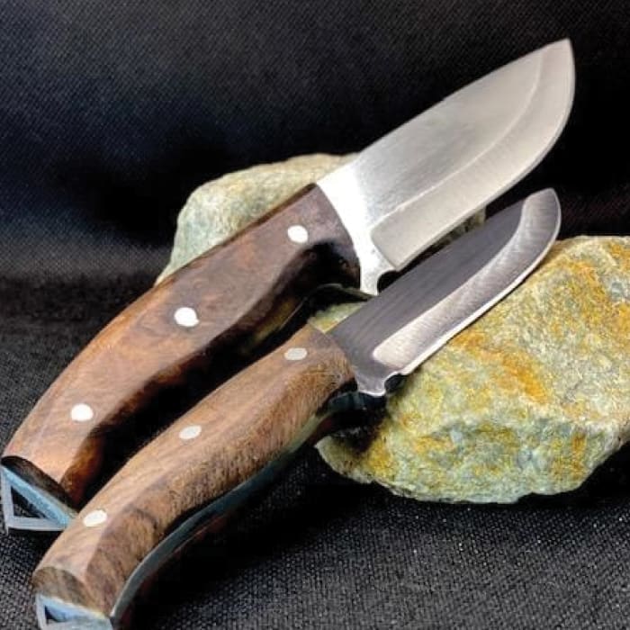 Handmade Turkish Knife Set Father And Son With Leather Sheath - Image 6