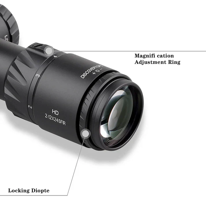 Discovery HD 2-12X24SFIR FFP-MIL rifle scope - Image 3