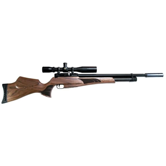 JKHan Noblesse Standard Walnut Stock PCP Air Rifle In .22cal - Image 2