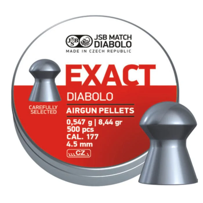 JSB Diabolo Exact 4.53mm .177 Cal 8.44 Grain Airgun Pellets, 500 pc