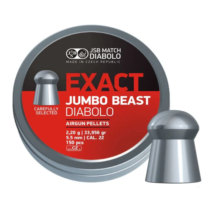 JSB Diabolo Jumbo Exact Beast .22 150/Tin 33.956 Grain