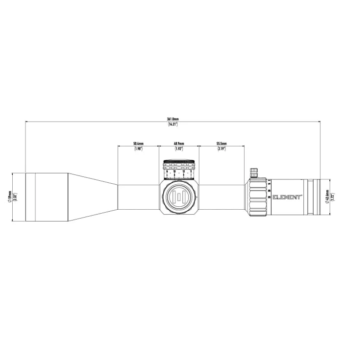 ELEMENT NEXUS GEN 2 4-25×50 FFP APR-1C MRAD - Image 3