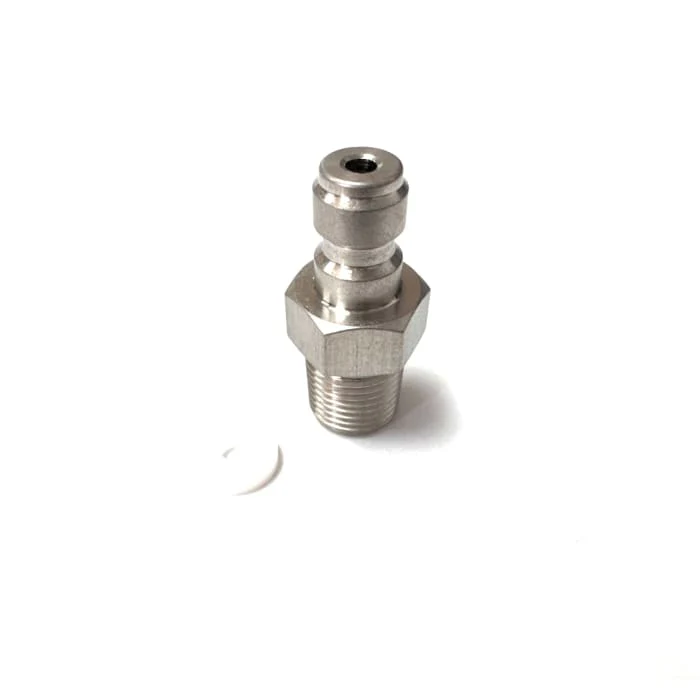 Non-return valve - 1/8" NPT male, adjustable flow