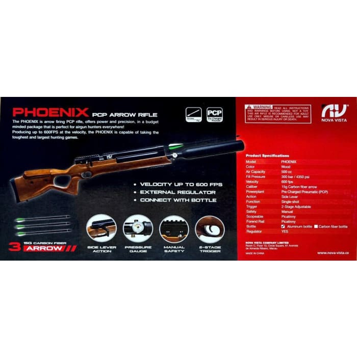 Nova Vista Phoenix PX-01 Arrow Gun with Aluminium Bottle, 300 BAR 500cc - Image 5