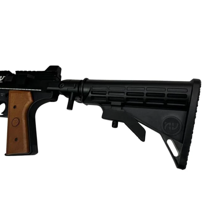 Nova Vista SQ-03 Cobra Pistol with Tactical Rear Stock & Bipod, Regulated 5.5mm (Black Aluminium Case) - Image 4