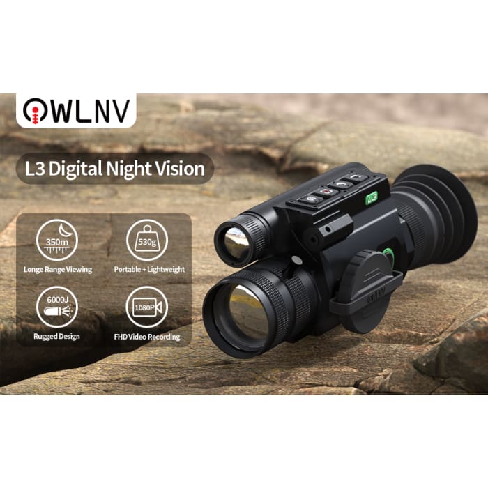 OWLNV L3-LRF Digital Night Vision Rifle Scope with Laser Range Finder For Nighttime and Daytime - Image 11