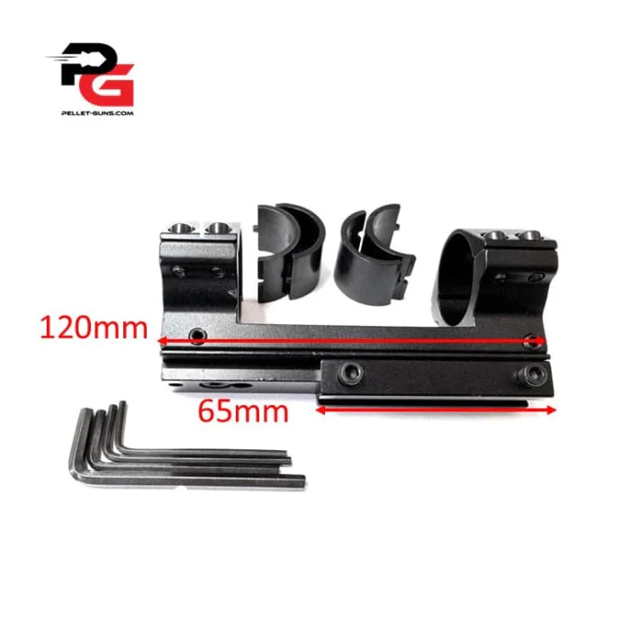 Single Piece Adjustable Dovetail Mount For Short Rail, 25/30mm - Image 4