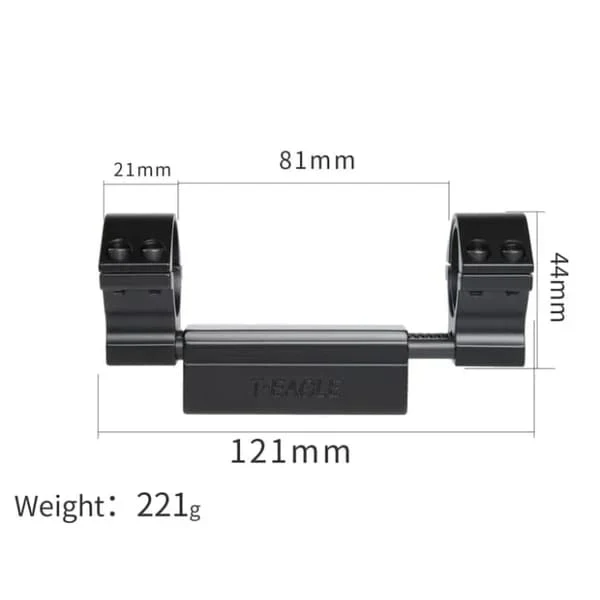 Single Piece Picatinny Recoil Mount 25mm/30mm - Image 2