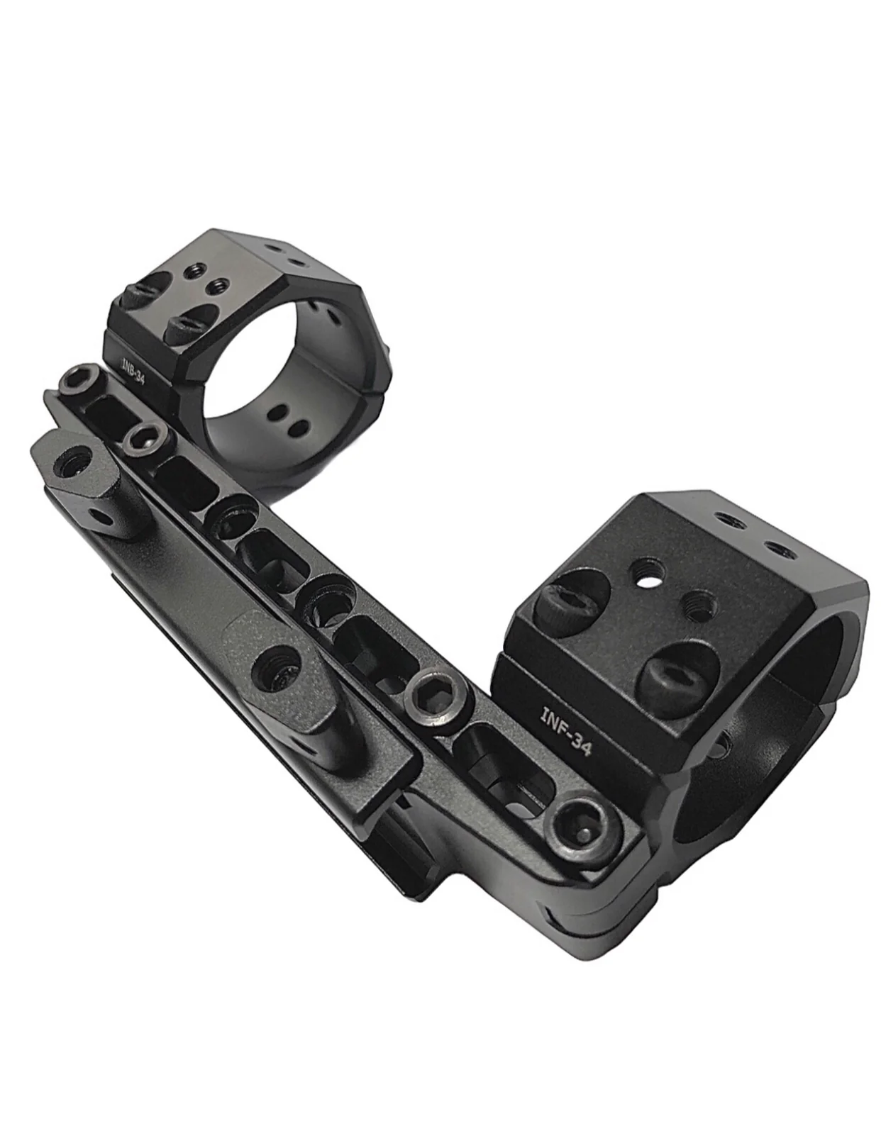 Up to 108 MOA One Piece Infinity Elevation Adjustable Scope Mount Picatinny 34mm