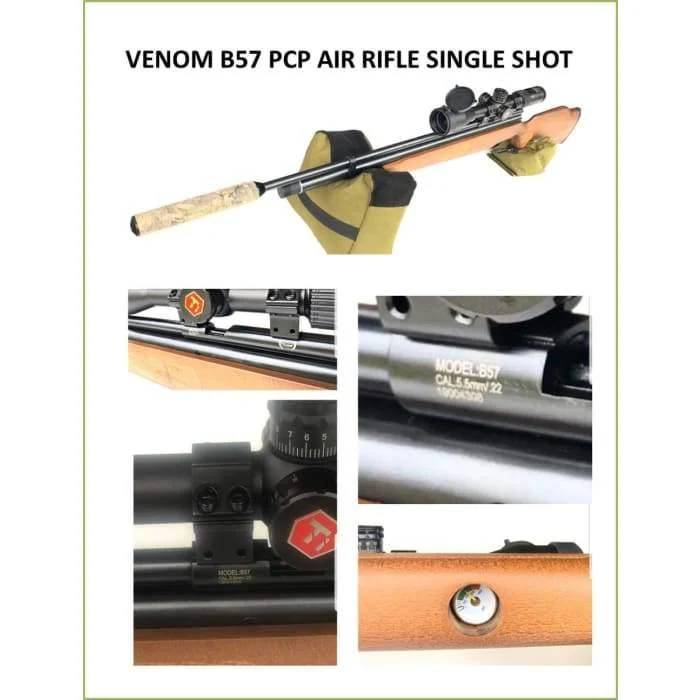 Venom PCP Air Rifle 4.5mm Single Shot - Image 6