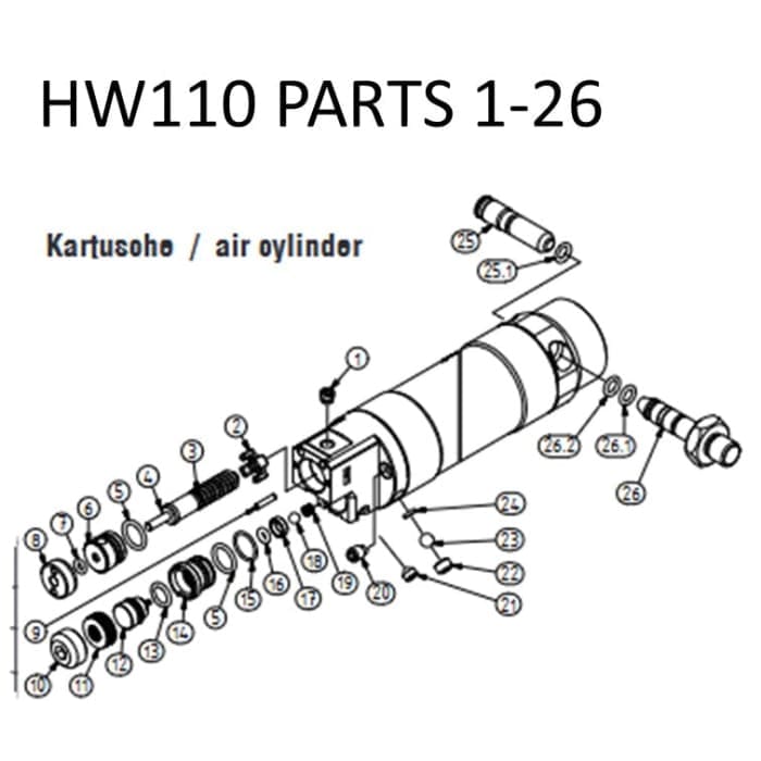 Weihrauch spare seal for HW110 5.5mm (6.2955d) - Image 2